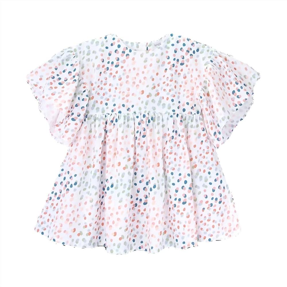 NEW KNOT girls taylor dress in white